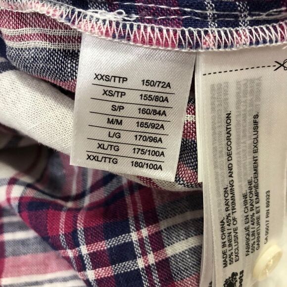 𝅺roots Plaid Linen Blend Long Sleeve - Picture 9 of 11